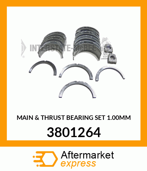 MAIN & THRUST BEARING SET 1.00MM 3801264