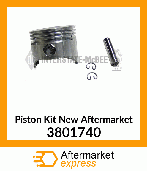 Piston Kit New Aftermarket 3801740