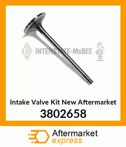 Intake Valve Kit New Aftermarket 3802658