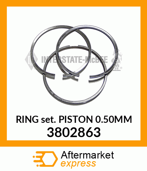 RING SET PISTON 0.50MM 3802863