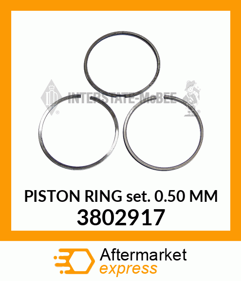 RING SET PISTON 0.50MM 3802917