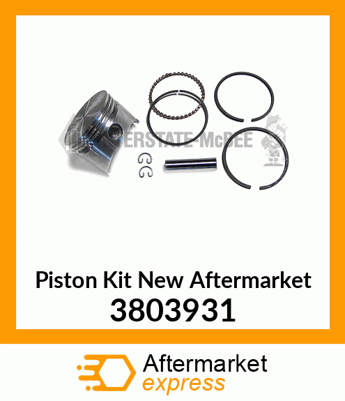 Piston Kit New Aftermarket 3803931