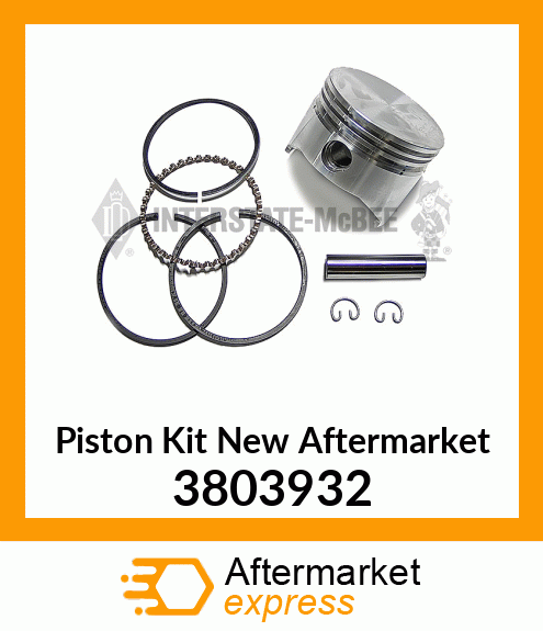 Piston Kit New Aftermarket 3803932