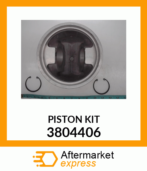 PISTON BODY C/W CLIPS (4 RING) 3804406