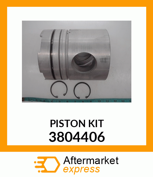 PISTON BODY C/W CLIPS (4 RING) 3804406