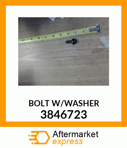 BOLT W/WASHER 3846723