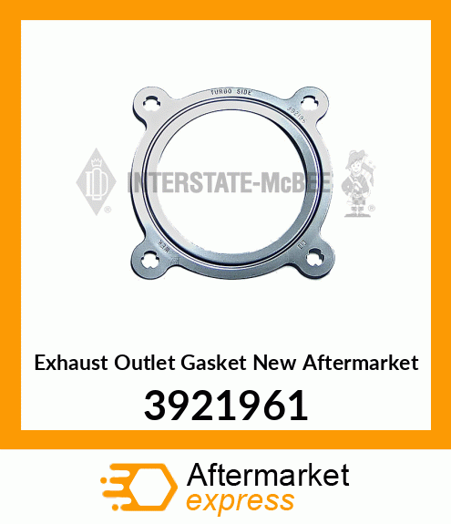 Exhaust Outlet Gasket New Aftermarket 3921961