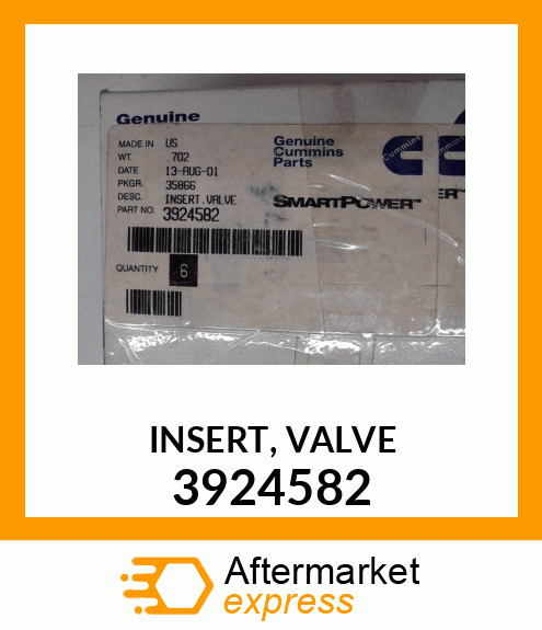 INSERT,VALVE 3924582