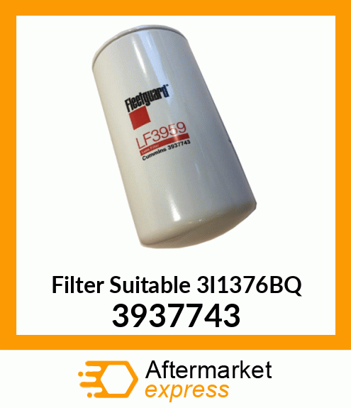 Filter Suitable 3I1376BQ 3937743