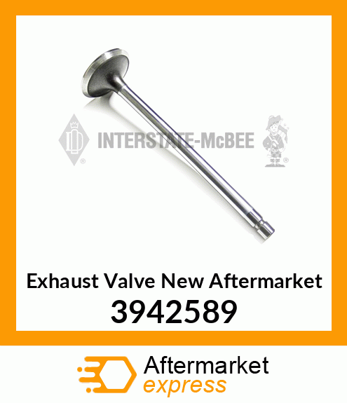 Exhaust Valve New Aftermarket 3942589