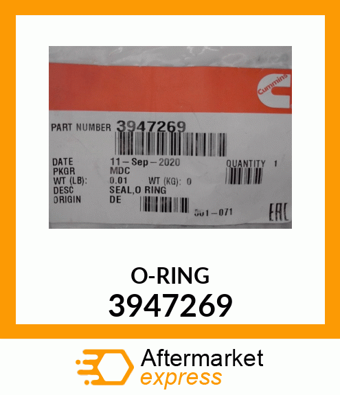 O-RING 3947269