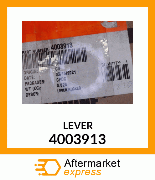 ROCKER LEVER ASSY - IN 4003913