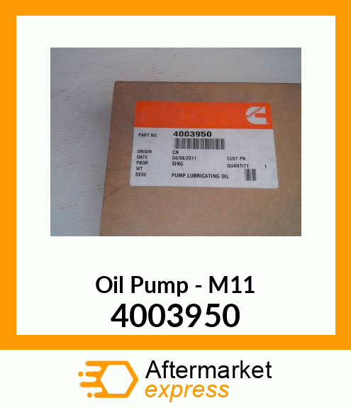 OIL PUMP 4003950