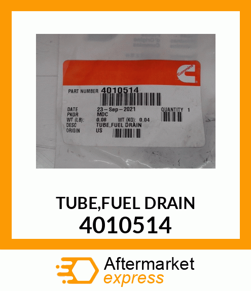 TUBE/FUEL/DRAIN 4010514