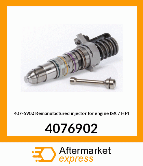 407-6902 Remanufactured injector for engine ISX / HPI 4076902