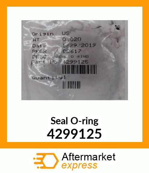 Seal O-ring 4299125