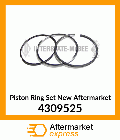 Piston Ring Set New Aftermarket 4309525