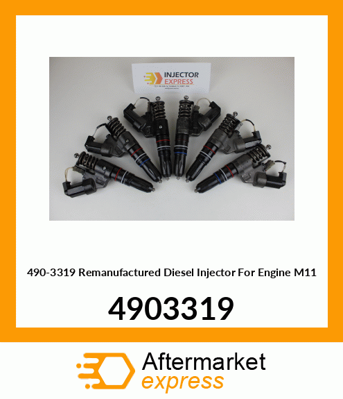 490-3319 Remanufactured Diesel Injector For Engine M11 4903319