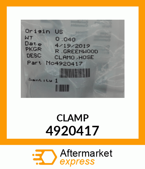 CLAMP 4920417