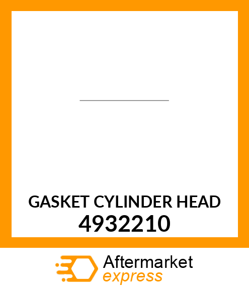 GASKET CYLINDER HEAD 4932210