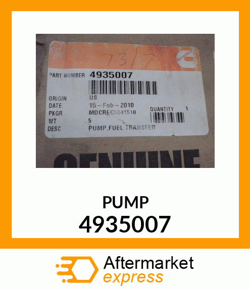 PUMP 4935007