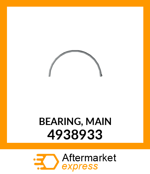 Main Bearing (Upper) 0.25Mm 4938933