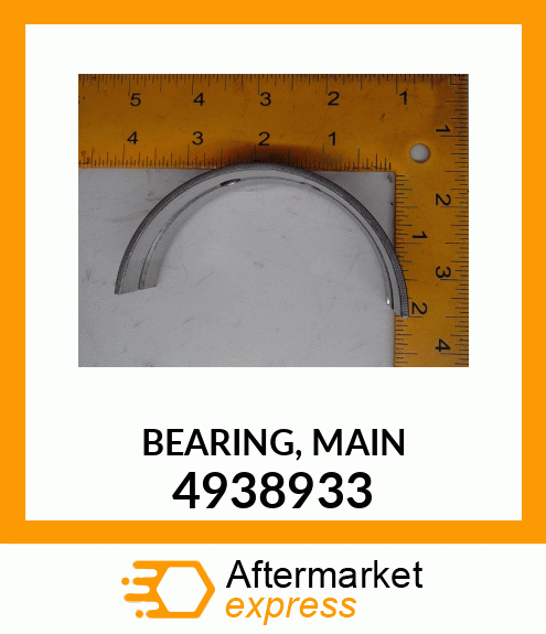 Main Bearing (Upper) 0.25Mm 4938933