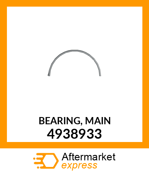 Main Bearing (Upper) 0.25Mm 4938933