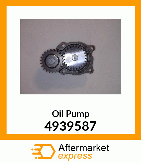 OIL PUMP 6B 4939587