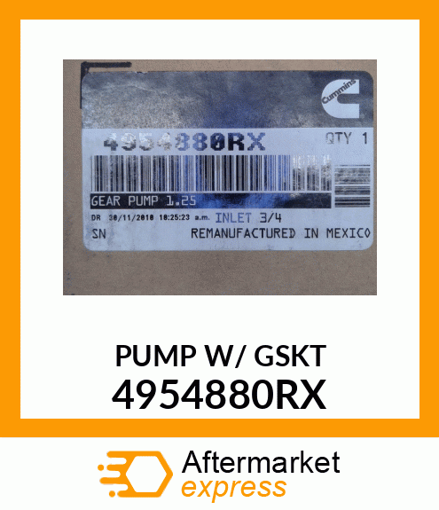 PUMP 4954880RX