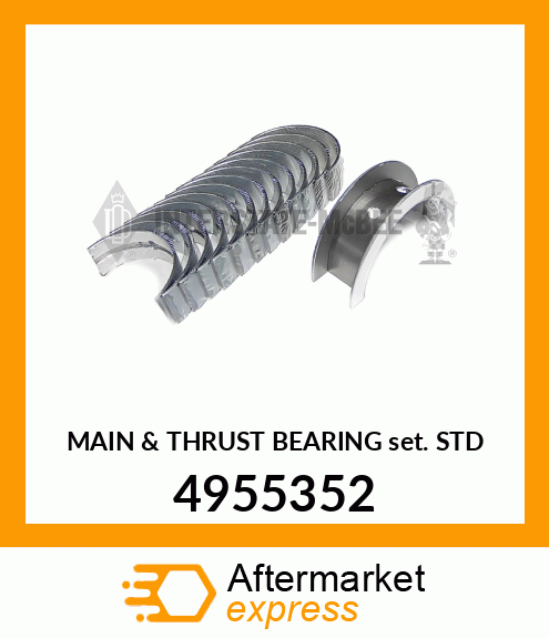 MAIN & THRUST BEARING SET STD 4955352