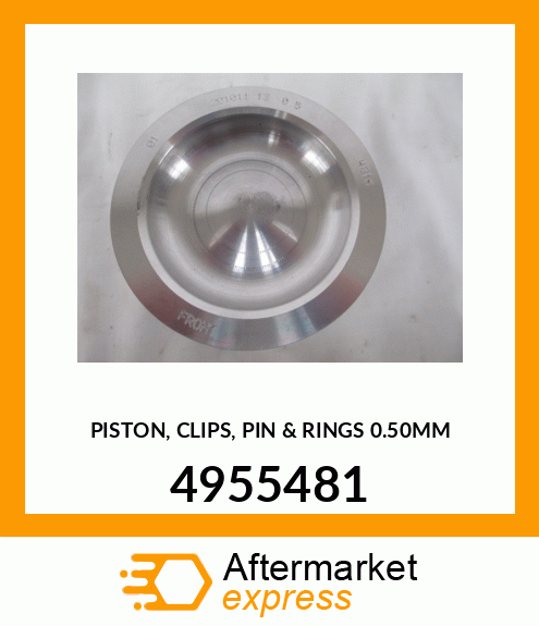 PISTON, CLIPS, PIN & RINGS 0.50MM 4955481