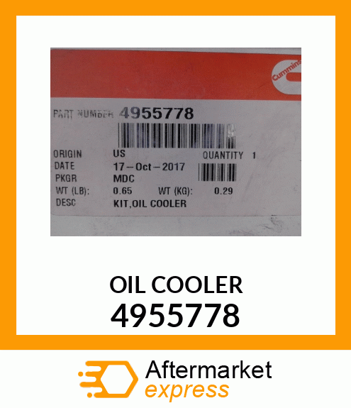 OILCOOLERKIT11 4955778