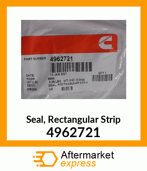 Seal, Rectangular Strip 4962721