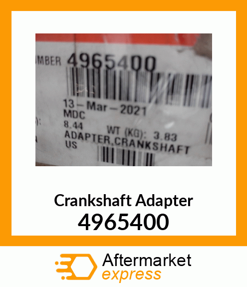 Crankshaft Adapter Assembly New Aftermarket 4965400