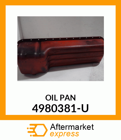 OIL PAN 4980381-U