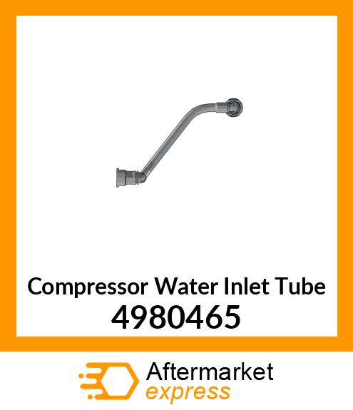 Compressor Water Inlet Tube 4980465