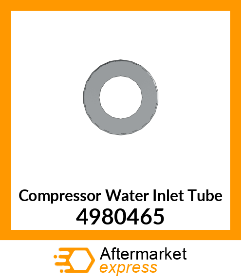 Compressor Water Inlet Tube 4980465