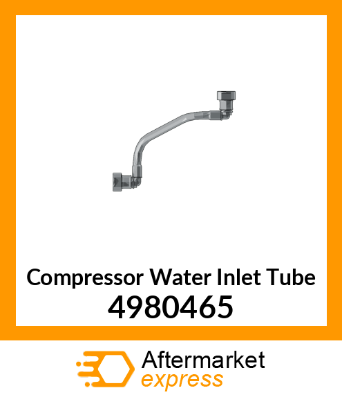 Compressor Water Inlet Tube 4980465