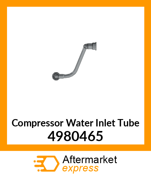 Compressor Water Inlet Tube 4980465