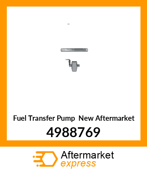 Fuel Transfer Pump New Aftermarket 4988769