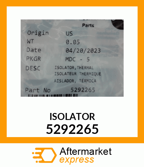 ISOLATOR 5292265