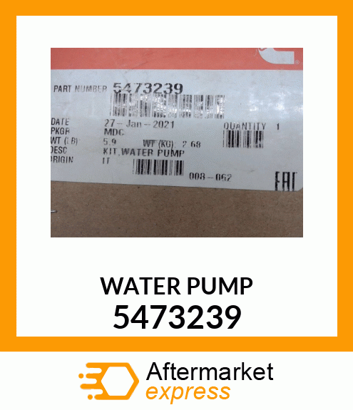 WATER PUMP 5473239