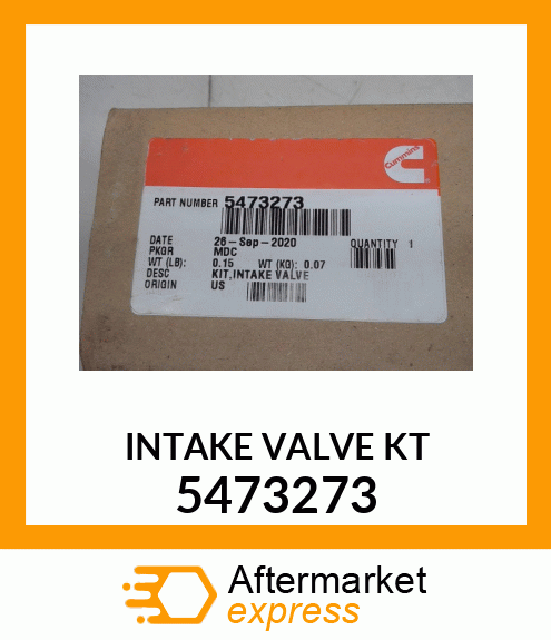 INTAKE VALVE KT 5473273