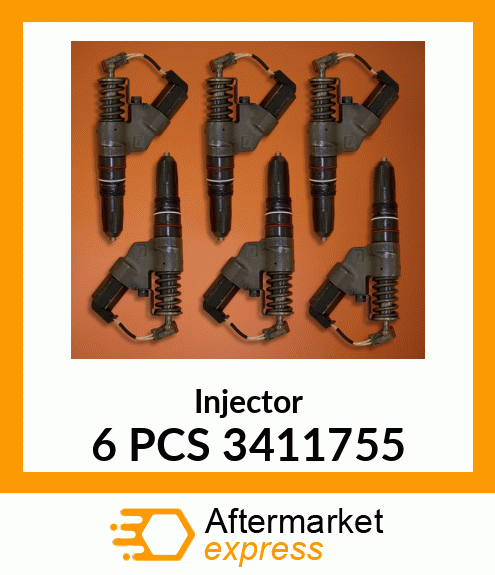 Injector 6 PCS 3411755