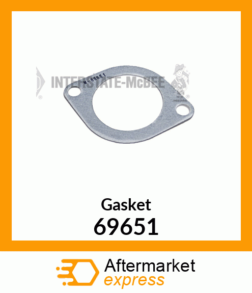 Bypass Gasket New Aftermarket 69651