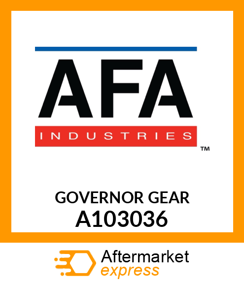 GOVERNOR GEAR A103036