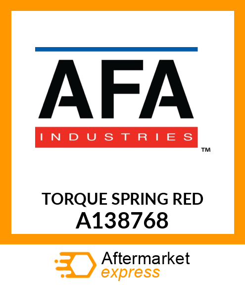 TORQUE SPRING (RED) A138768