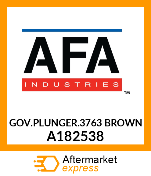 GOV.PLUNGER .3763 BROWN A182538