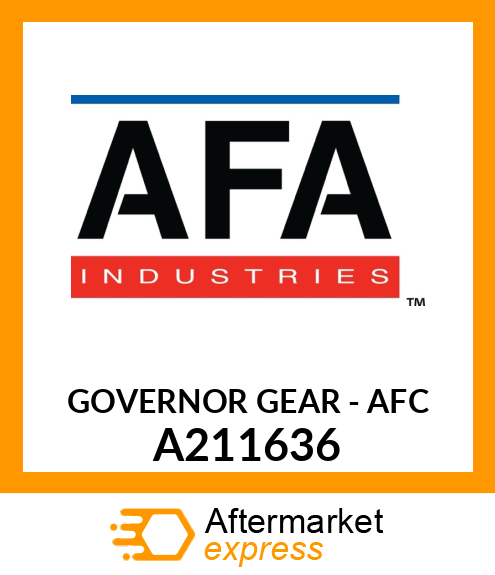 GOVERNOR GEAR - AFC A211636